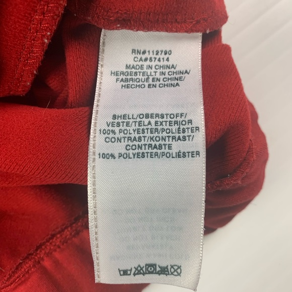 TRUE RELIGION Mens Full Zip Track Jacket Size XXL Red/Black - Picture 4 of 10